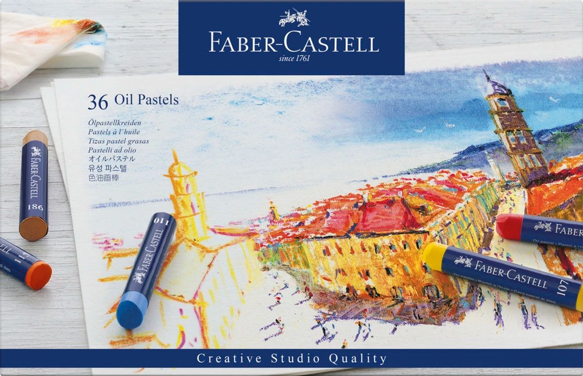 Kridt oliepastel Faber-Castell 36 stk