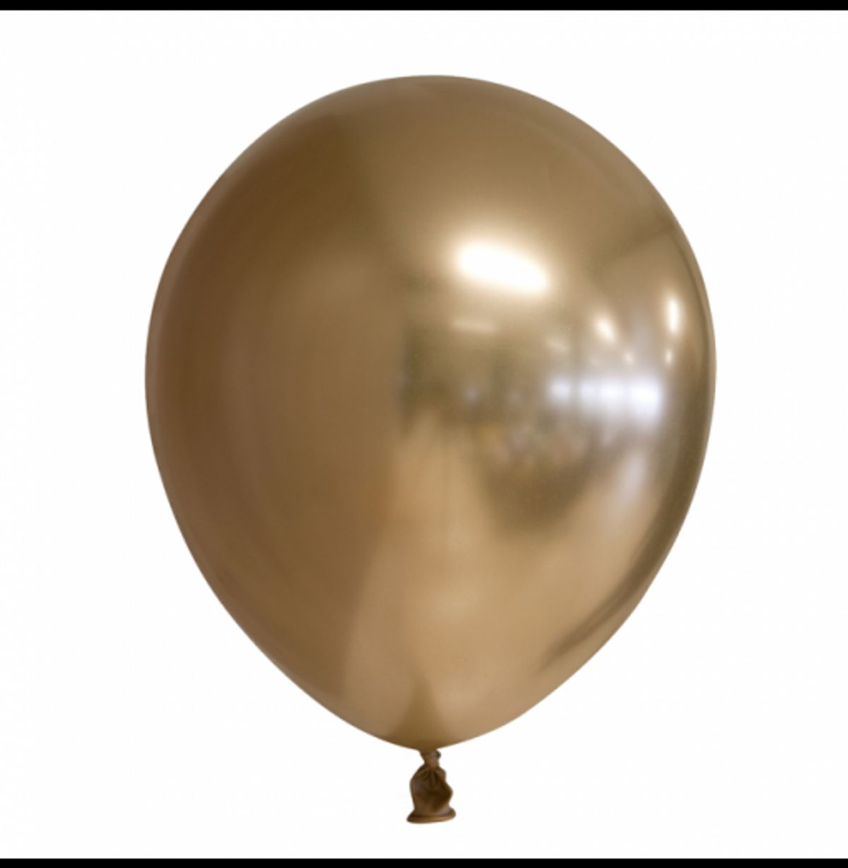 Krom Balloner 12" / 30 cm - 10 stk. Guld - Ensfarvede latexballoner