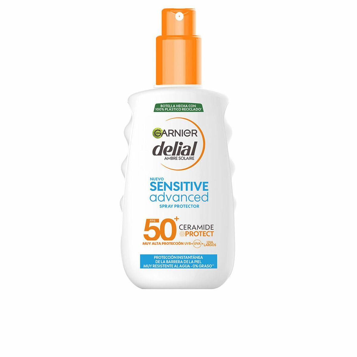 Krop solcreme spray Garnier Sensitive Advanced Spf 50 (150 ml)