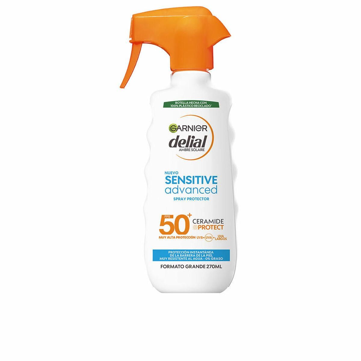 Krop solcreme spray Garnier Sensitive Advanced Spf 50 (270 ml)