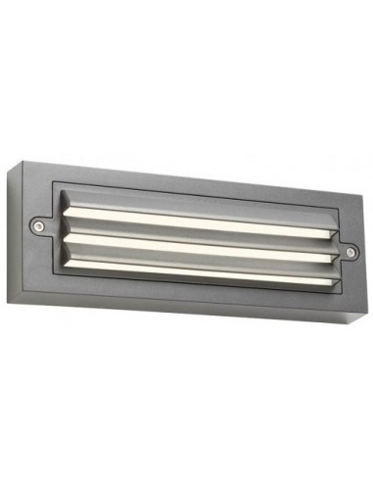 KRUP Væglampe i ABS og polycarbonat B25,5 cm 1 x 6W SMD LED - Mørkegrå