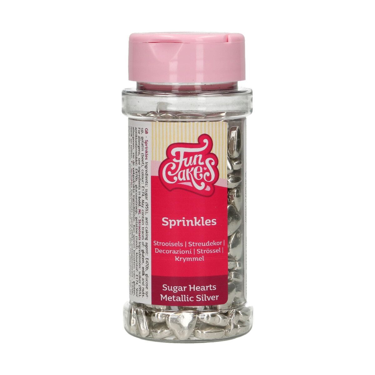 Krymmel Sugar Hearts Metallic Silver 80 g