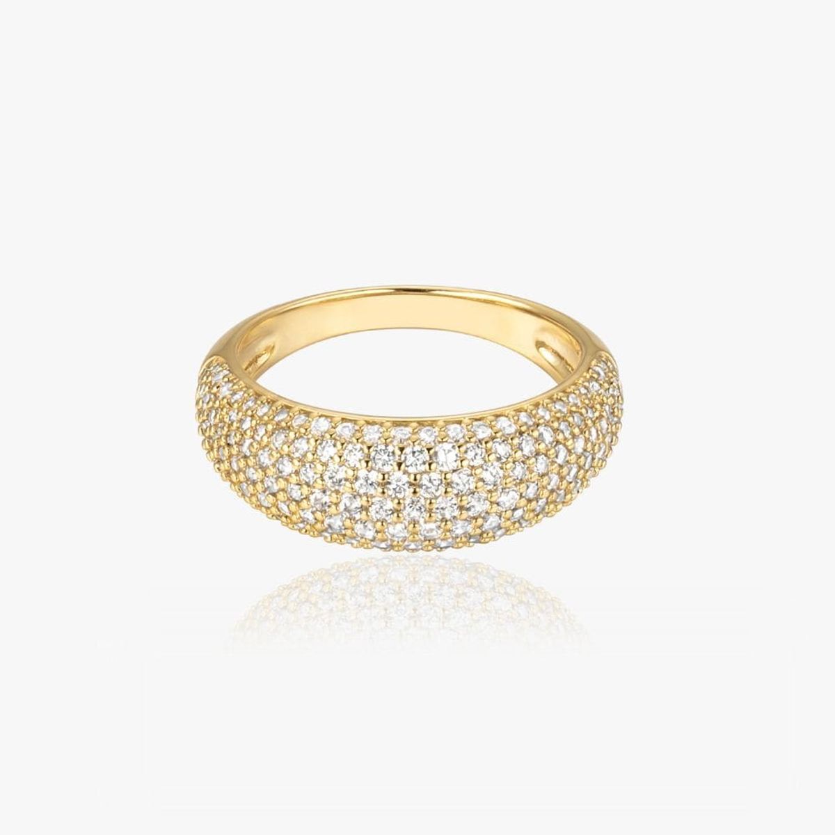 Krystal Ring 18K Guldbelagt