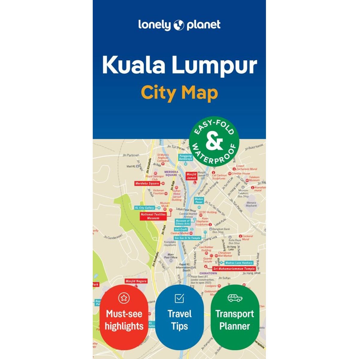 Kuala Lumpur City Map - Lonely Planet - English Book