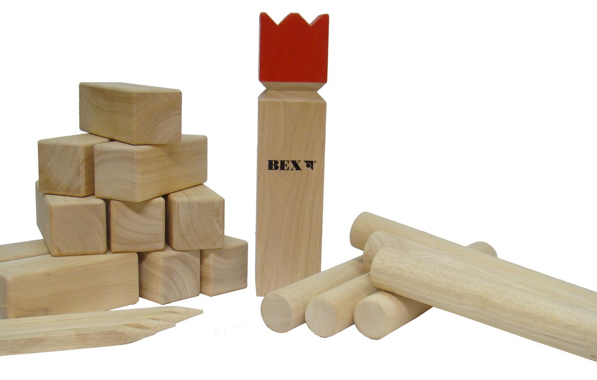 Kubb original, rød konge - Kongespil