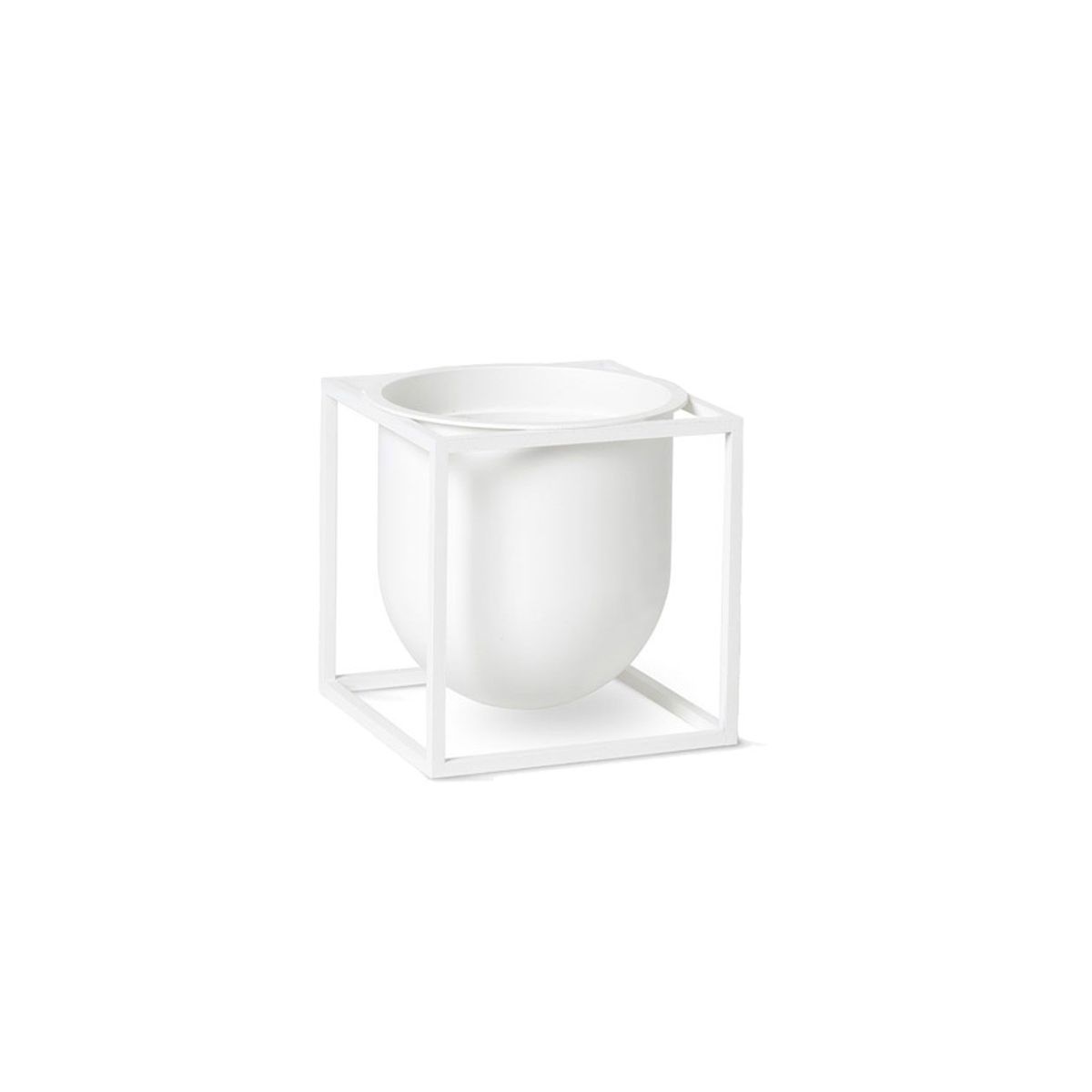 KUBUS FLOWERPOT 10 HVID