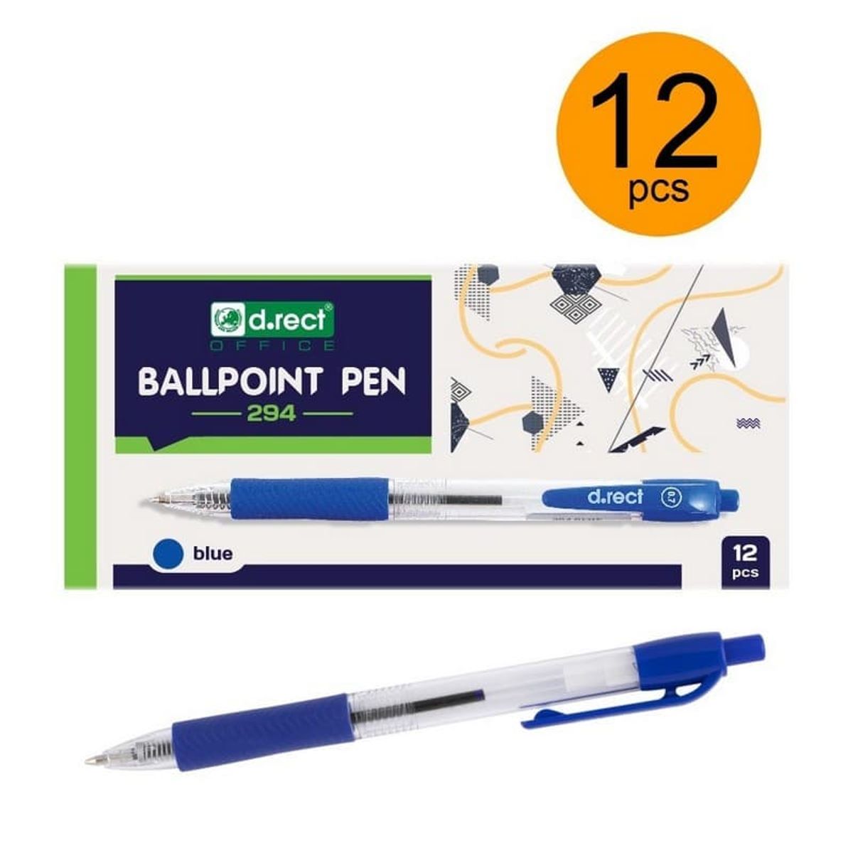 Kuglepen ballpoint 294 blå 12 stk