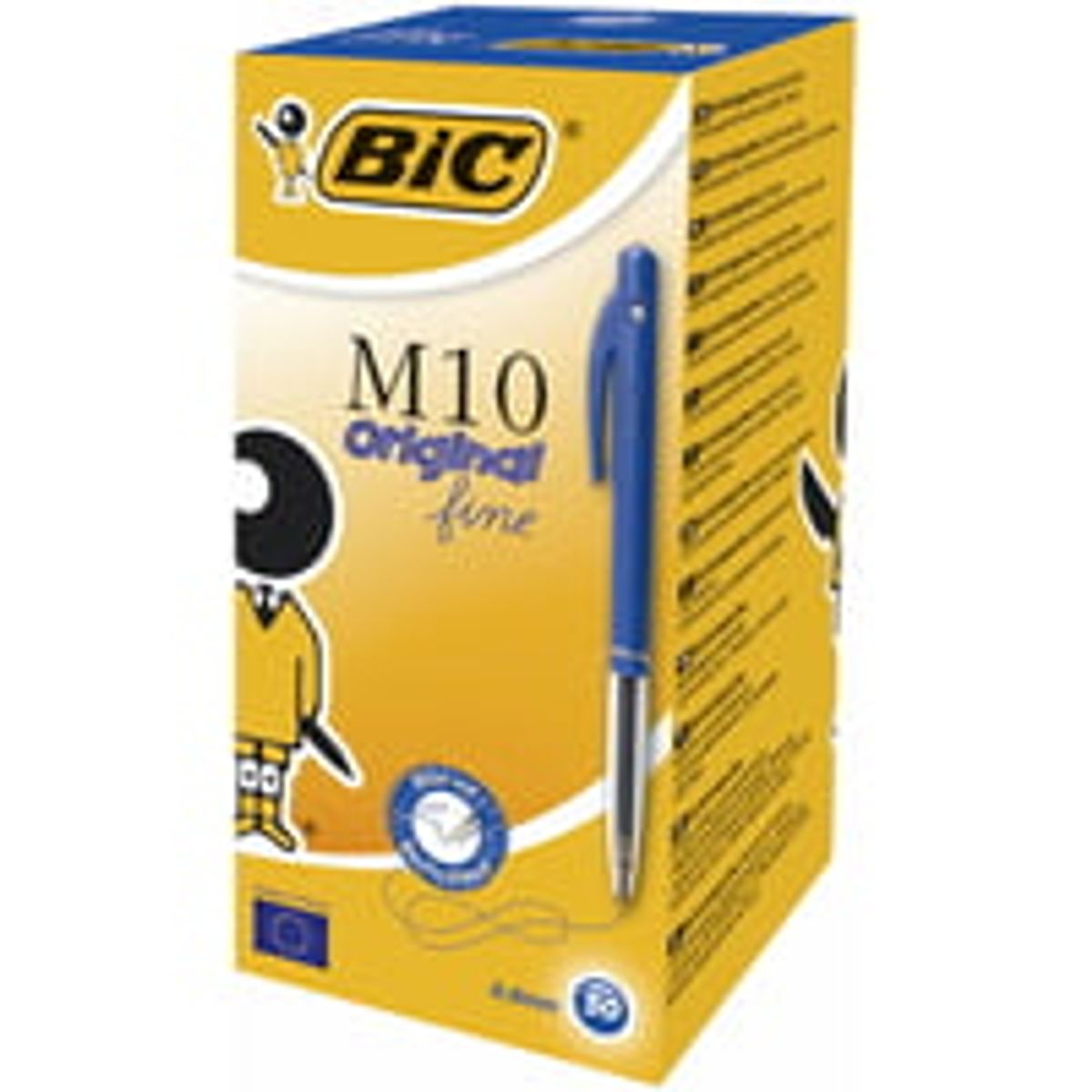 Kuglepen Bic Clic bl Fine M10 51600 - 20 stk