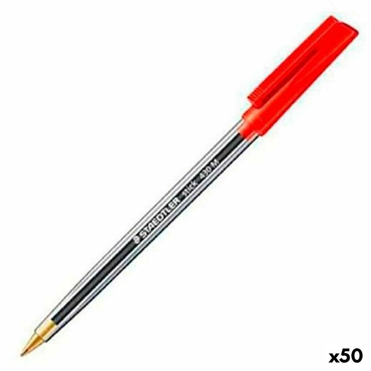 Kuglepen Staedtler Stick 430 Rød (50 enheder)