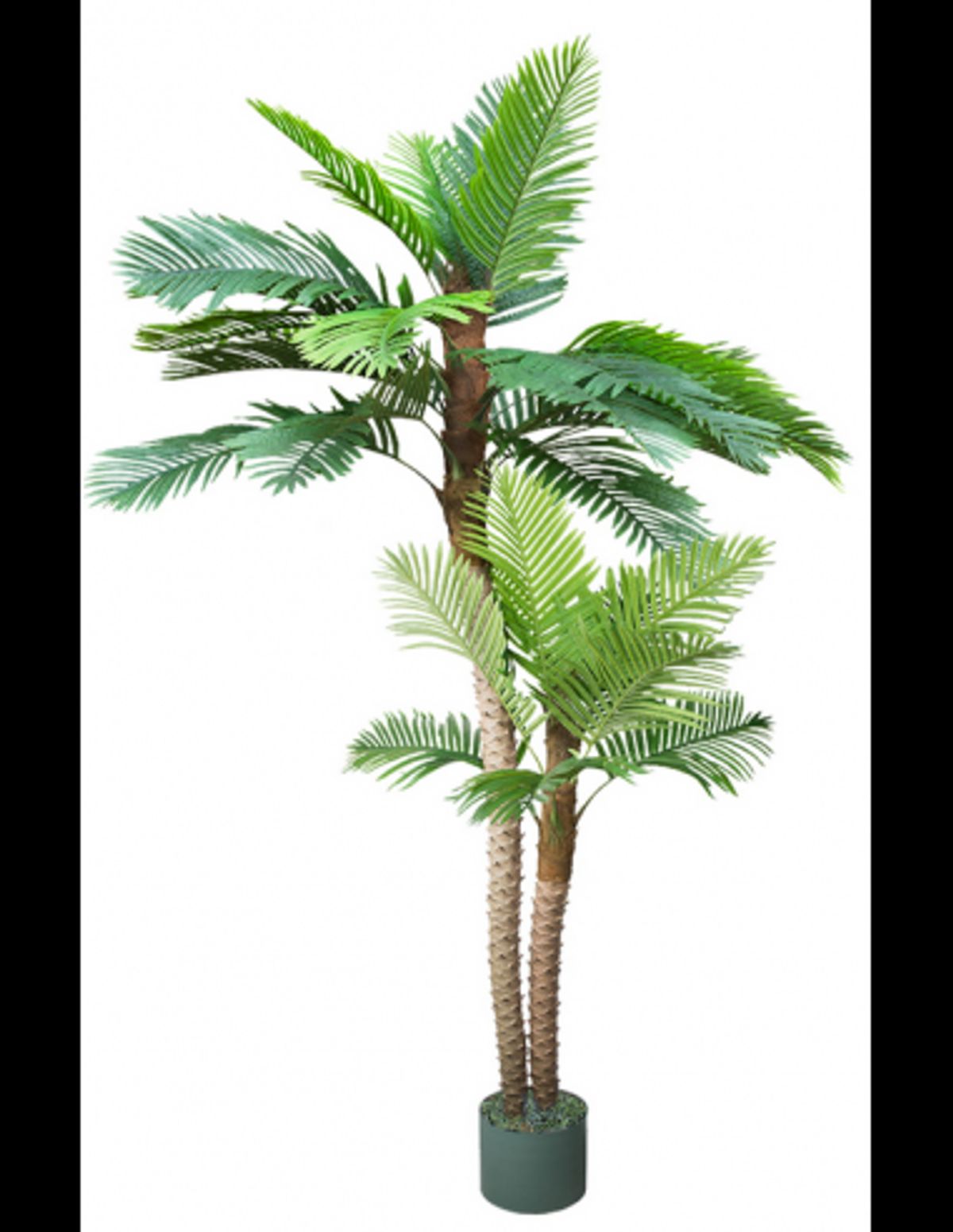 Kunstig Arenga palme H250 cm - Brun/Grøn