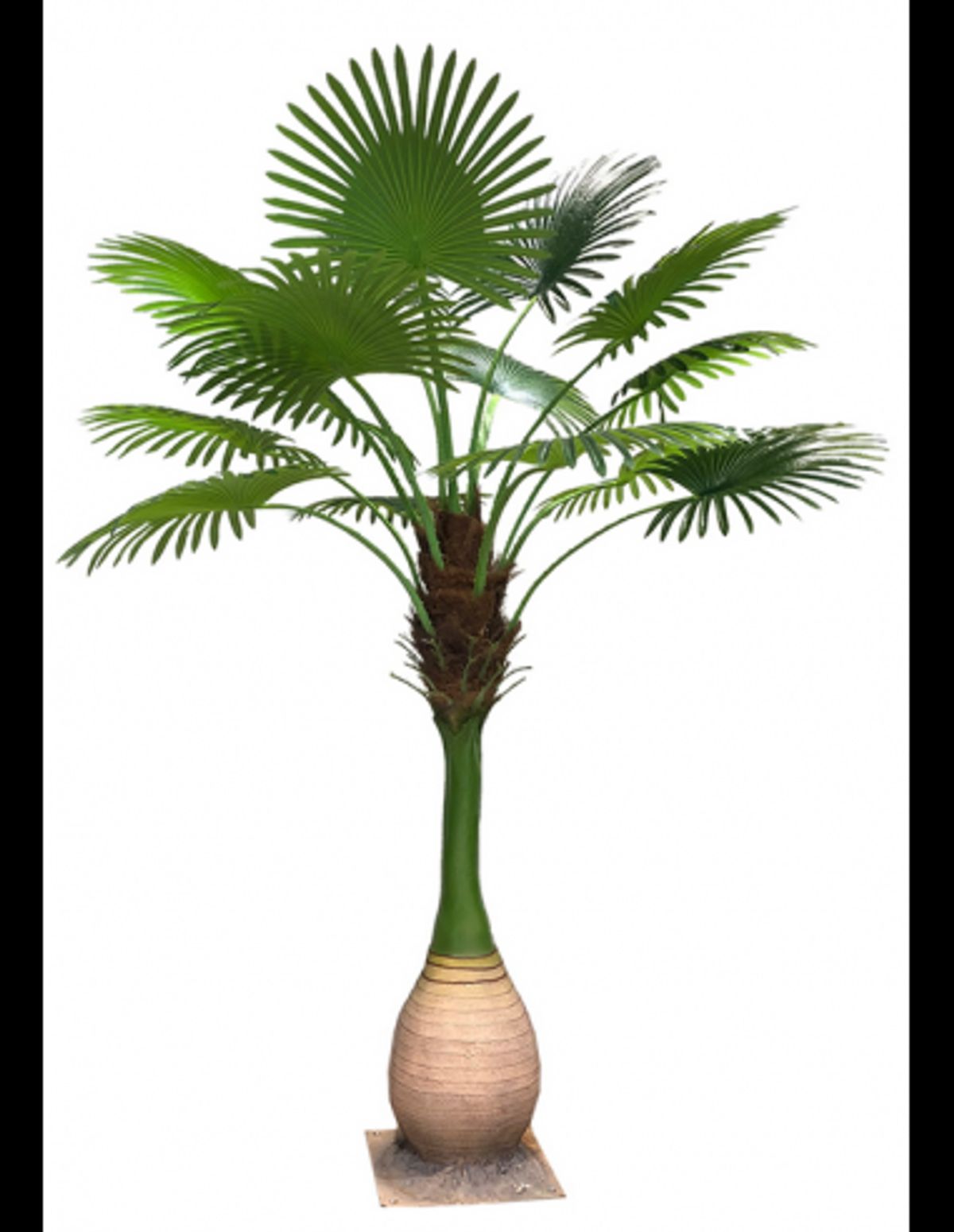 Kunstig Dypsis palme H250 cm - Brun/Grøn