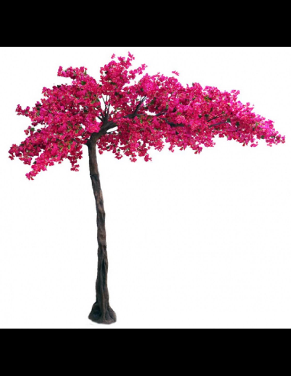 Kunstigt Bougainvillea træ H320 cm - Fuchsia