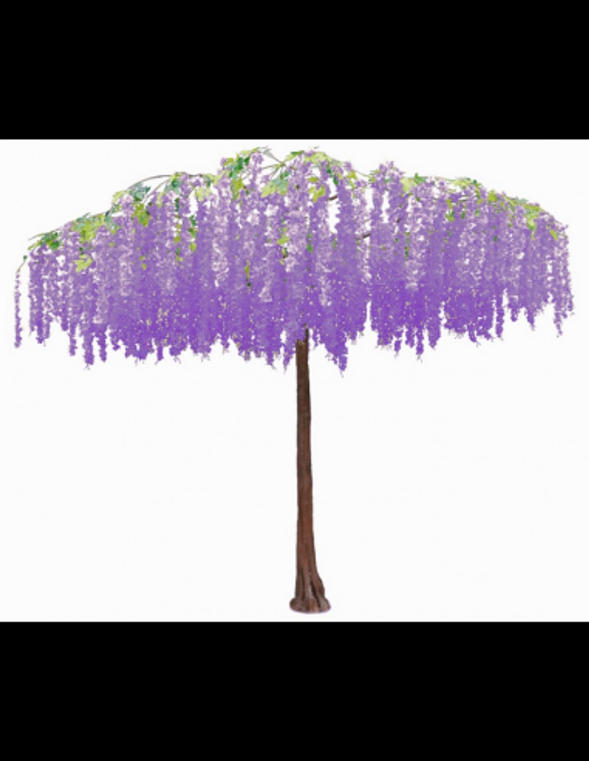 Kunstigt Wisteria træ H290 cm - Lilla