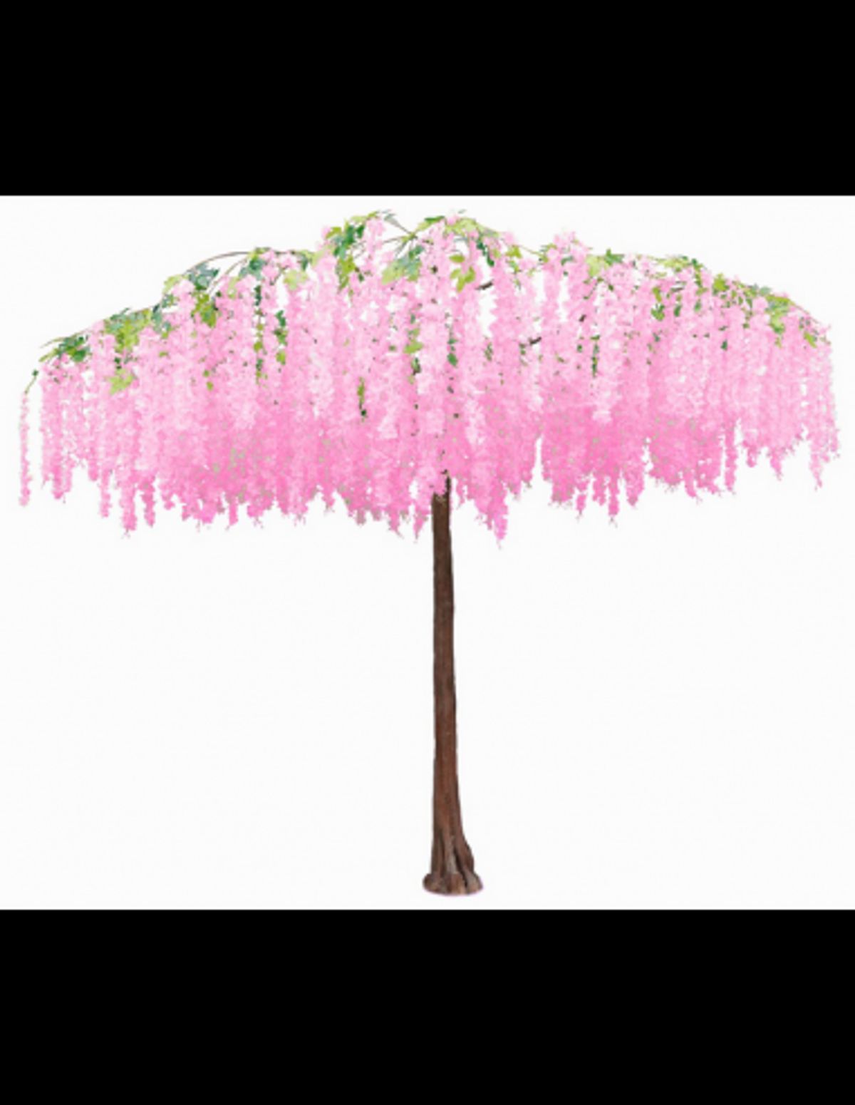 Kunstigt Wisteria træ H290 cm - Pink