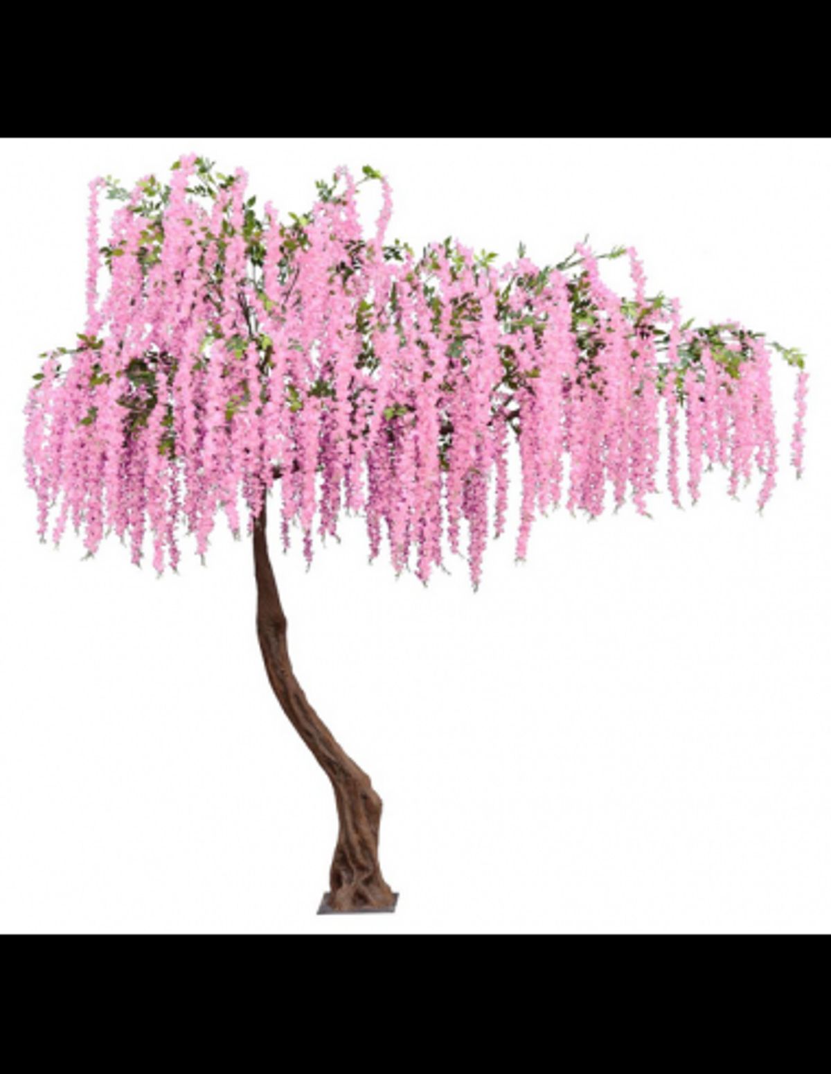 Kunstigt Wisteria træ H340 cm - Pink