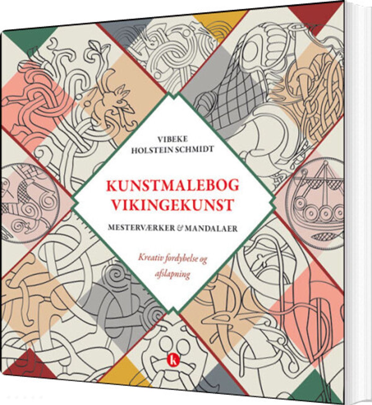 Kunstmalebog Vikingekunst - Vibeke Holstein Schmidt - Bog