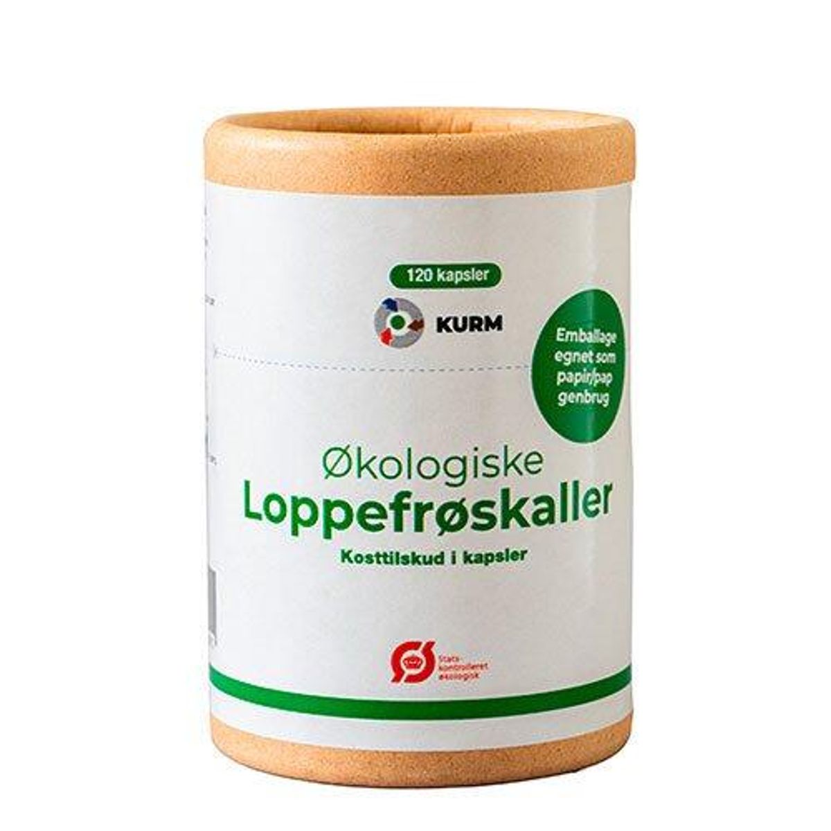 Kurm Loppefrøskaller Psyllium Økologisk - 120 kapsler