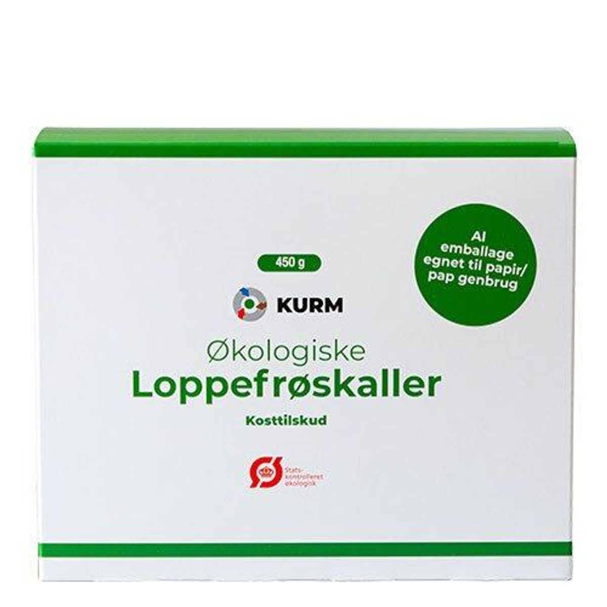 Kurm Økologiske loppefrøskaller psyllium Ø, 450g