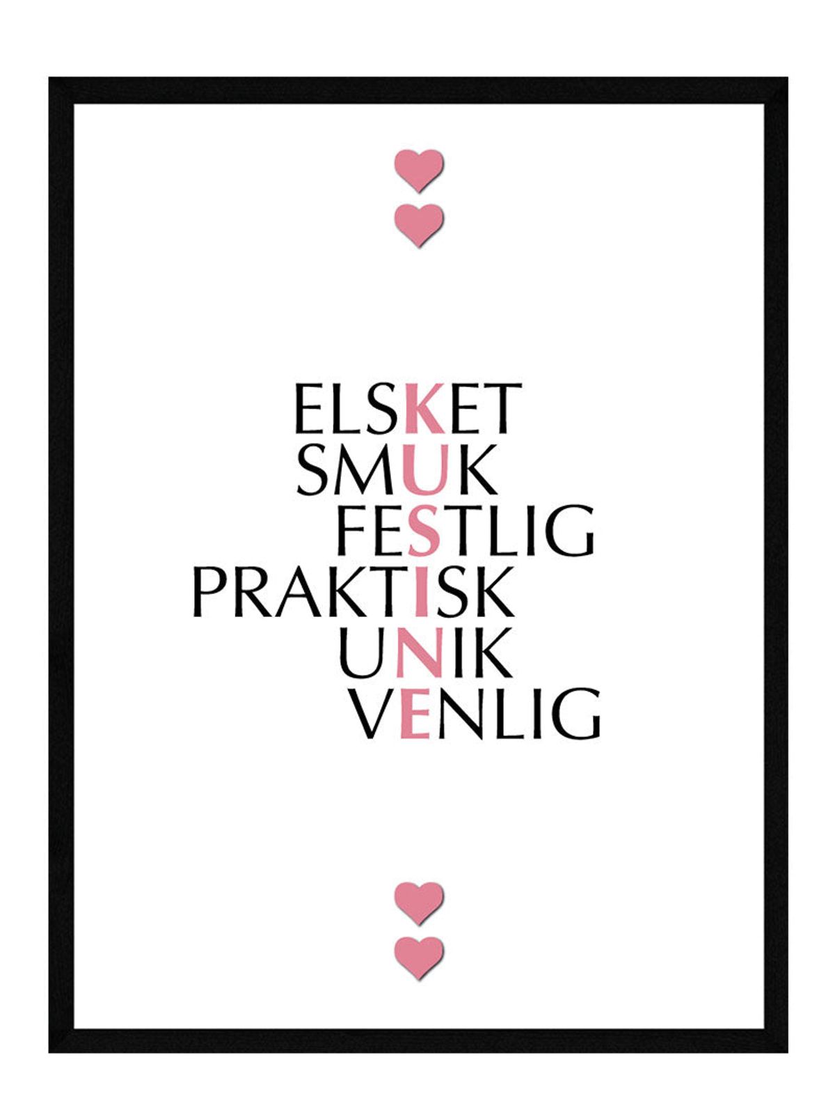 Kusine citat plakat