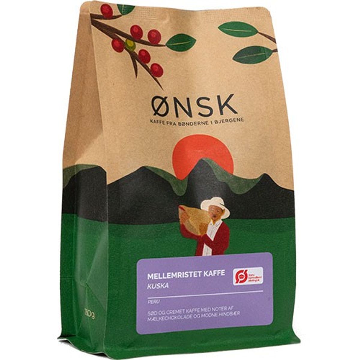 Kuska - Mellemristet kaffe Økologisk - 250 gram - Ønsk