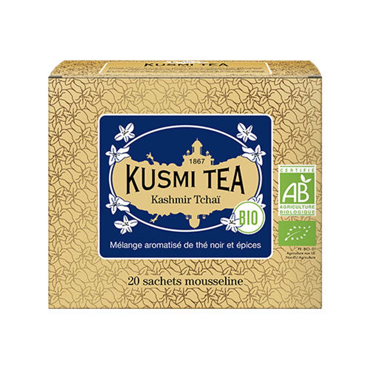 Kusmi Kashmir Tchai, 20 breve.