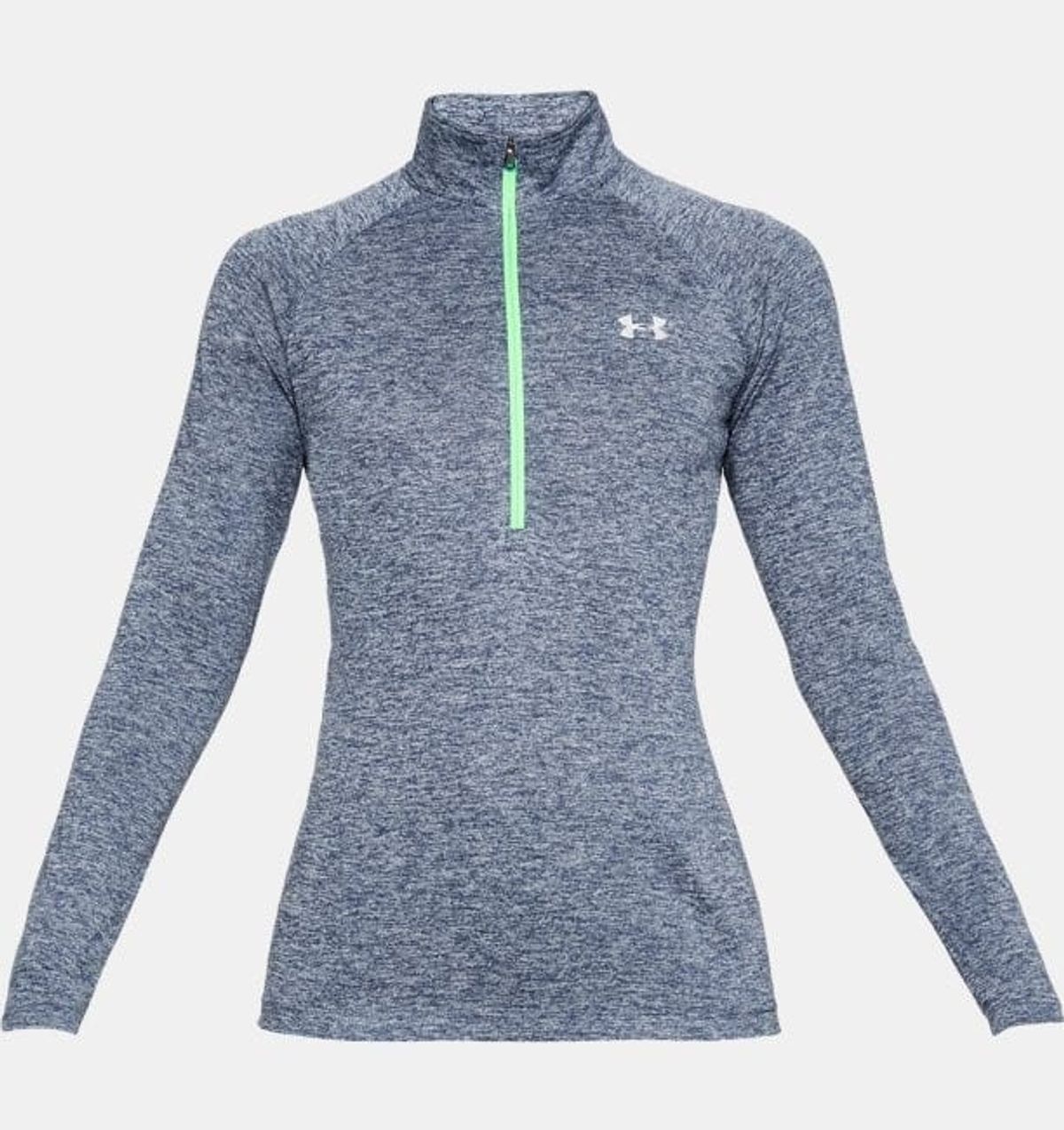 Kvinders Under Armour langærmet Tech Twist 1/2 Zip - 496 Blue XS