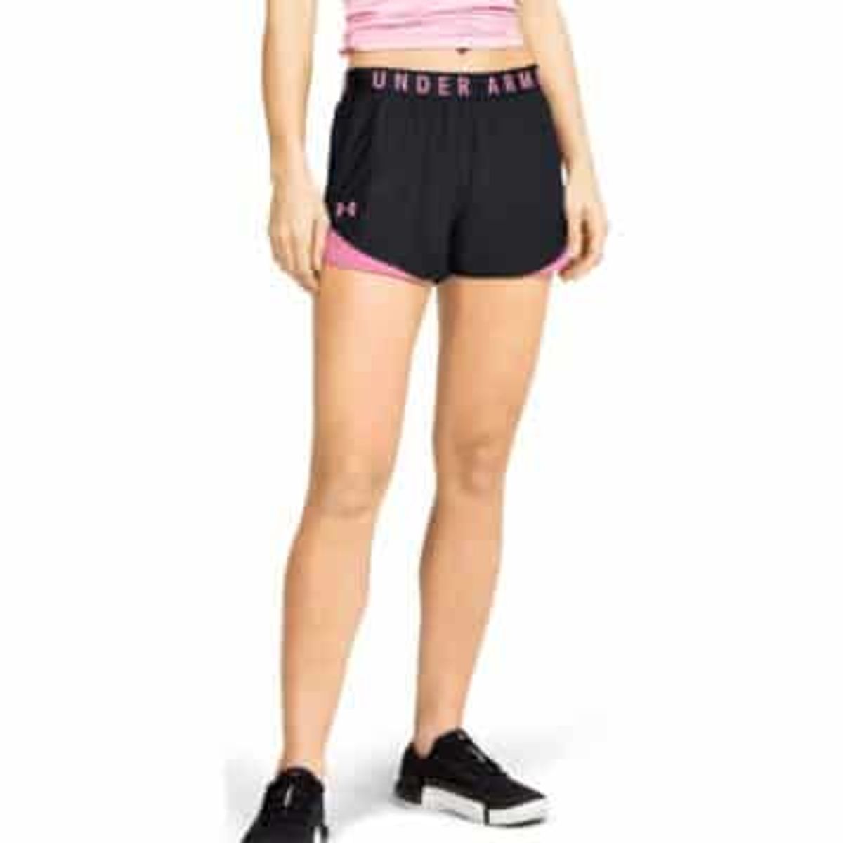 Kvinders Under Armour - Play up Shorts 3.0 - Black / Lipstick L