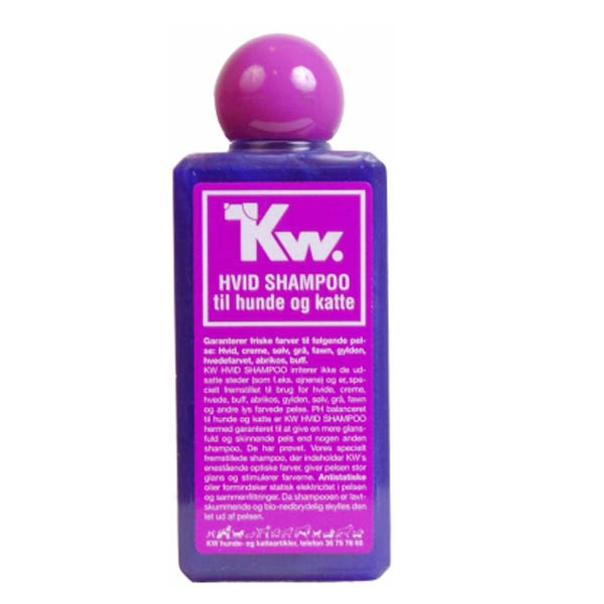 KW Hvid Hundeshampoo til lys pels-200 ml