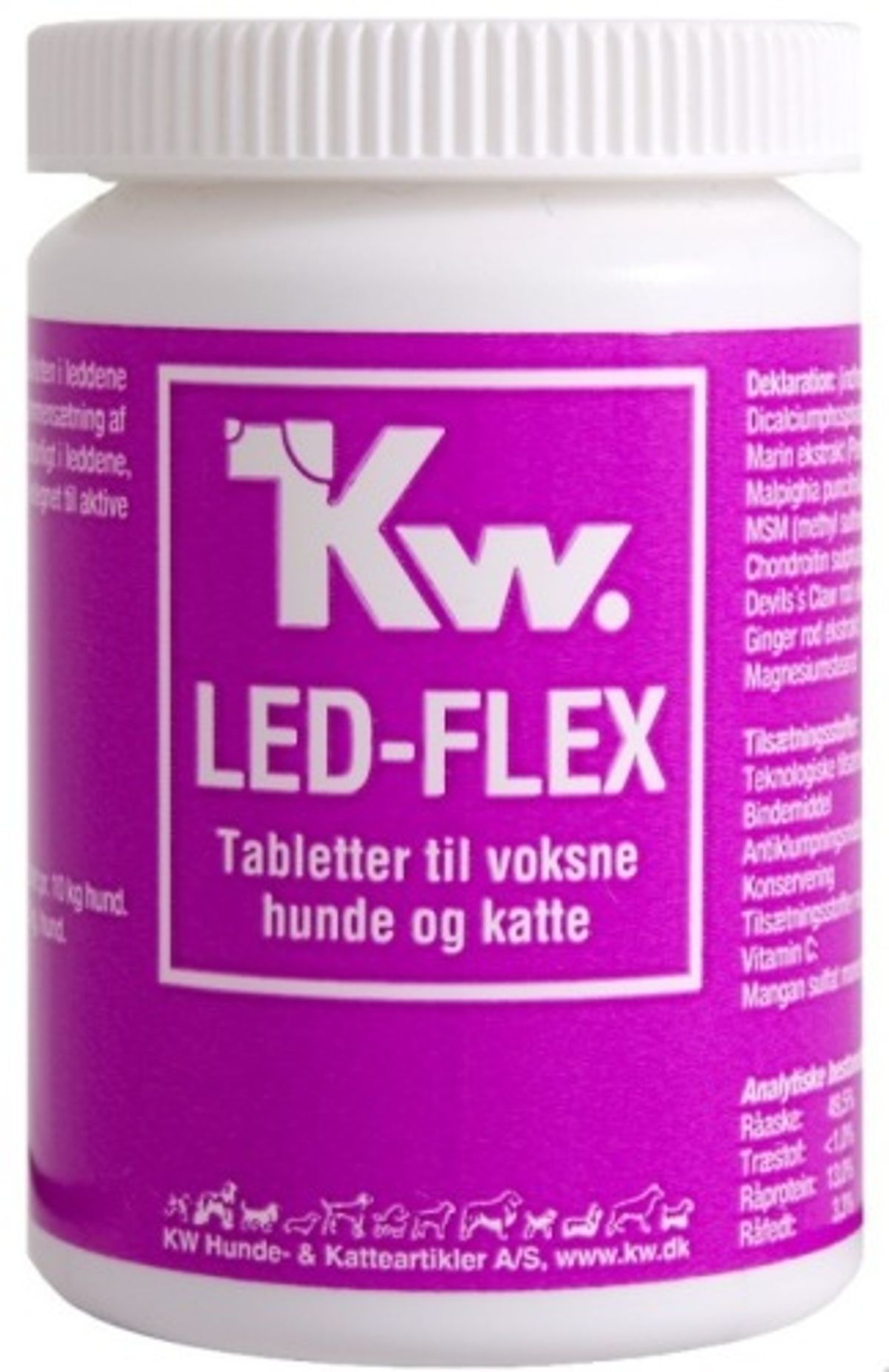 KW Led Flex. 60 stk. Tabletter til voksne hunde og katte.