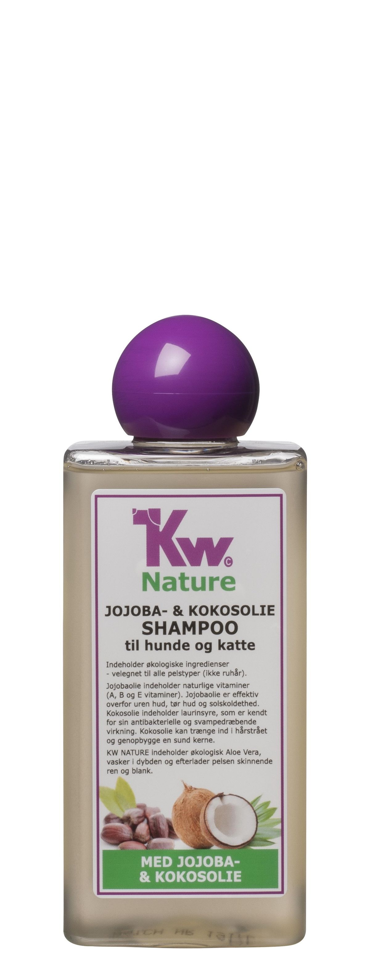 KW Nature Økologisk Shampoo med Jojoba- og Kokosolie.