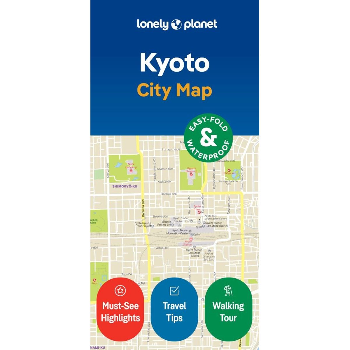 Kyoto City Map - Lonely Planet - English Book