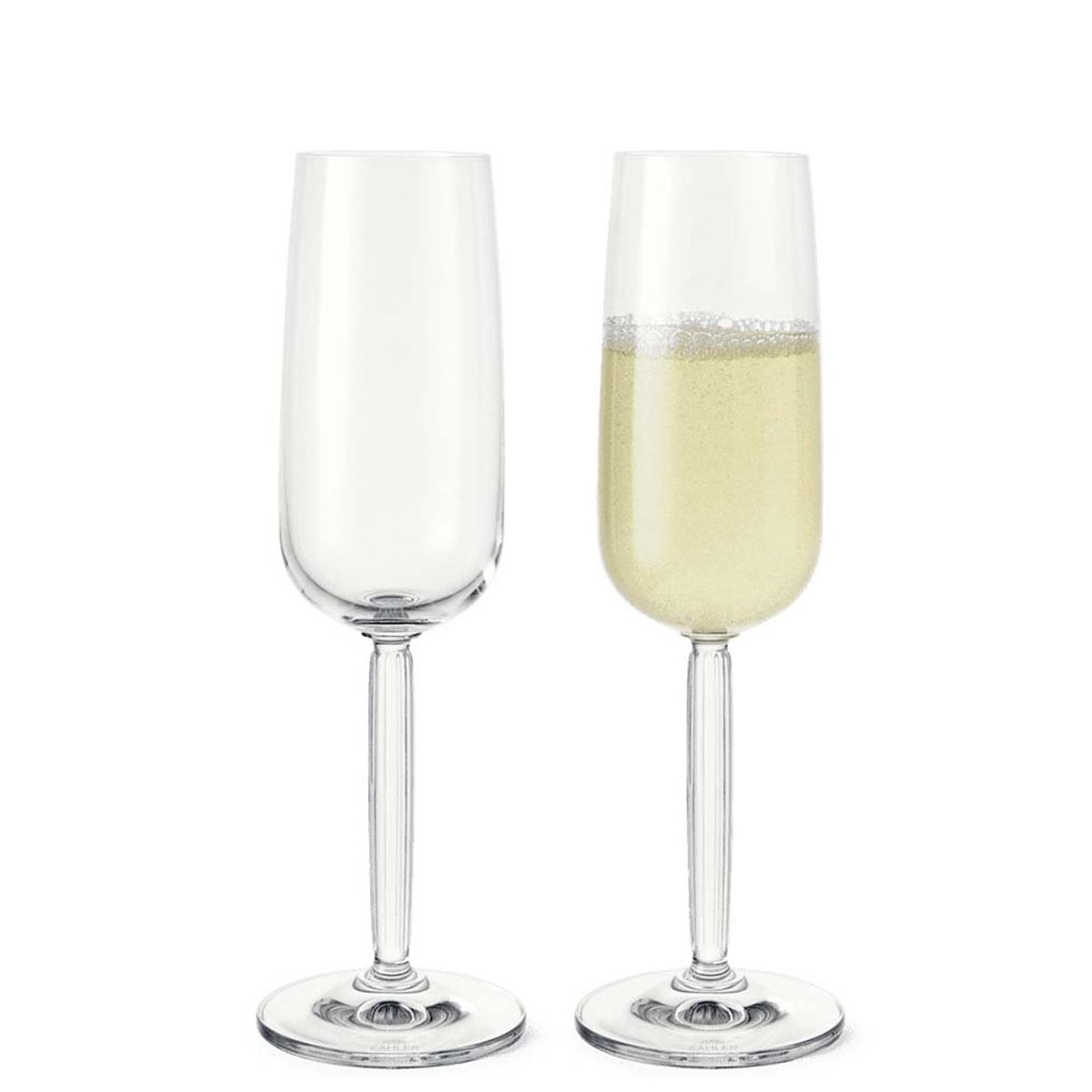 Kähler - Hammershøi Champagneglas 24 cl klar 2 stk