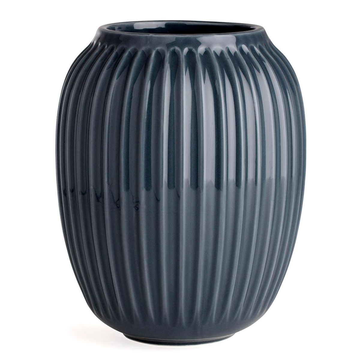 Kähler - Hammershøi vase, 21 cm antracitgrå