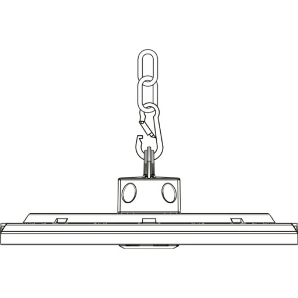 Kæde med karabinhage 1,5m, til SLC Vector Highbay