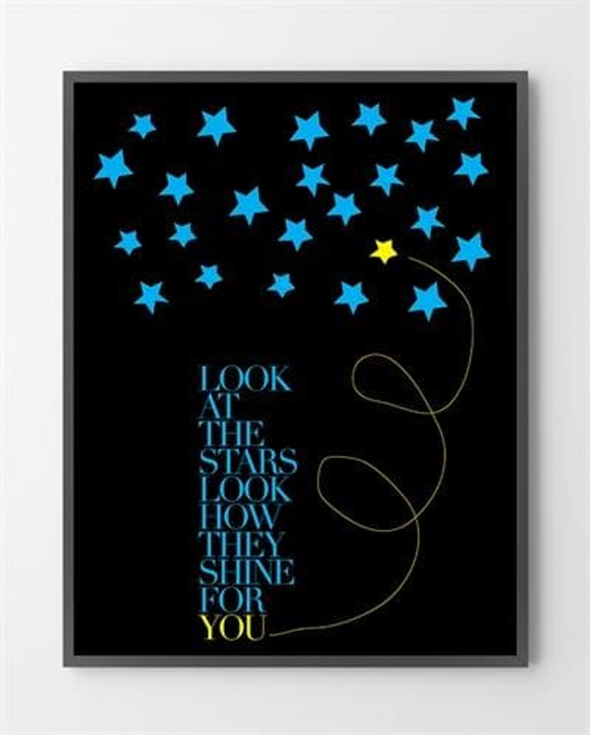 Køb plakater online - Look at the stars - 30x40 cm.