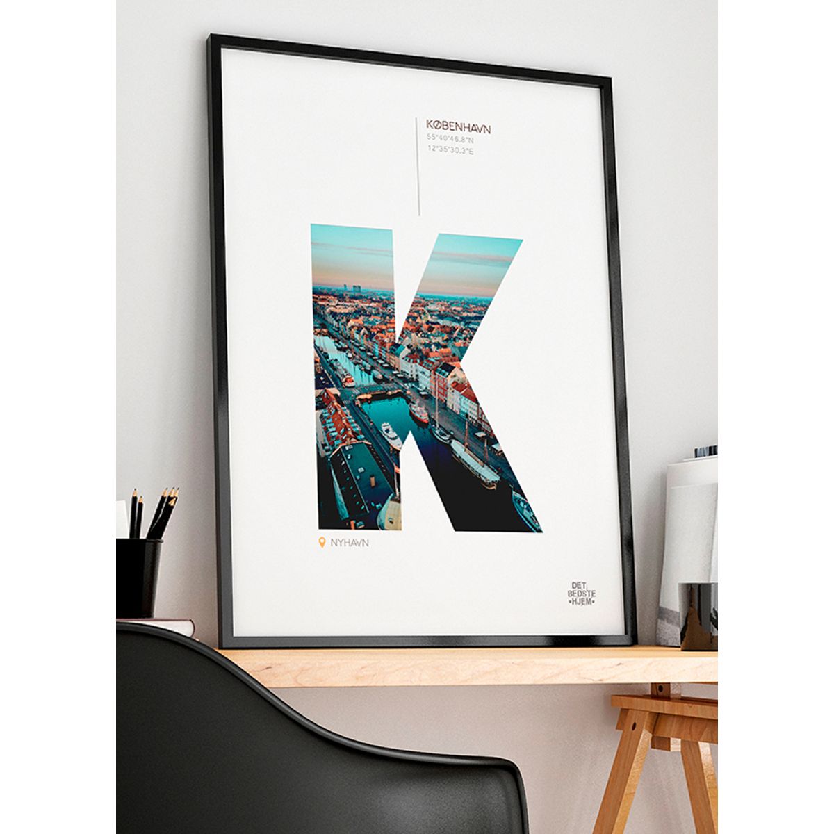 København-plakat - Nyhavn - 50 x 70 cm - Kr. 279,-