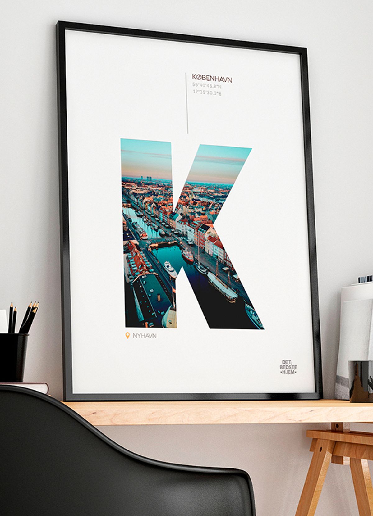 København-plakat - Nyhavn - Download PDF og print selv i mange formater kr. 299