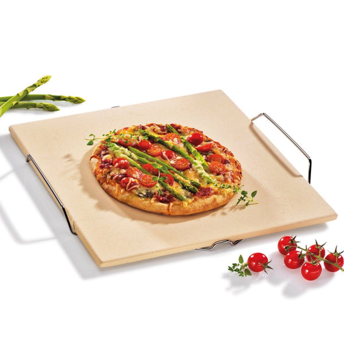 Küchenprofi Pizzasten med stand firkantet 38x35cm