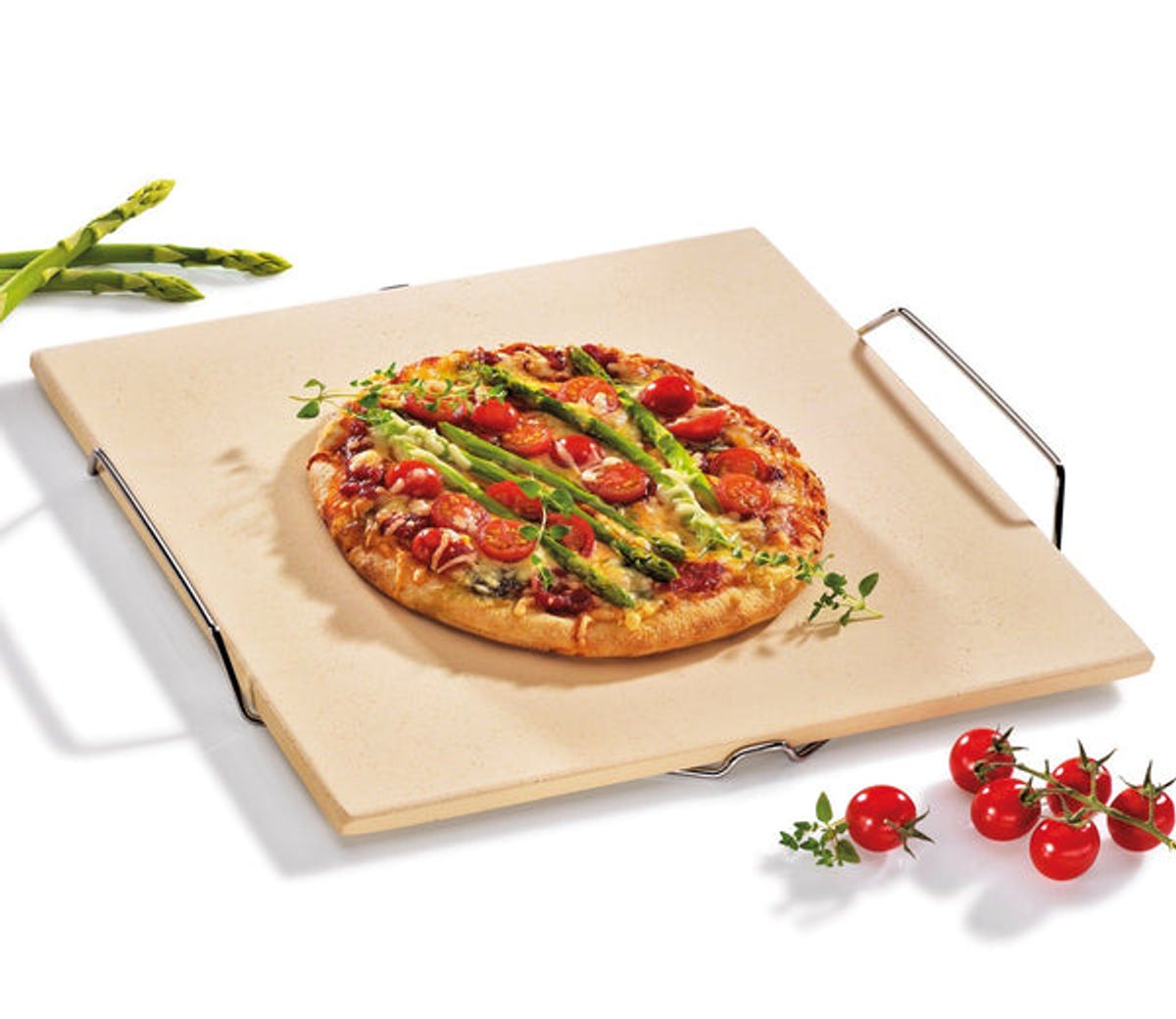 Küchenprofi Pizzasten med stand firkantet 38x35cm