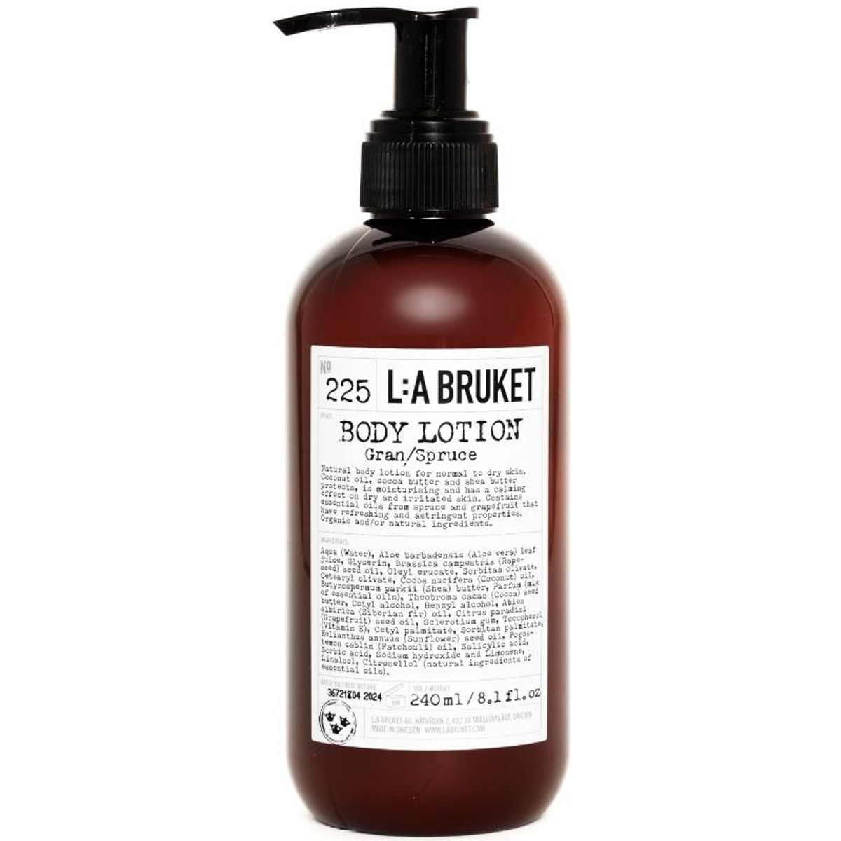 L:a Bruket 225 Body Lotion 240 ml - Spruce