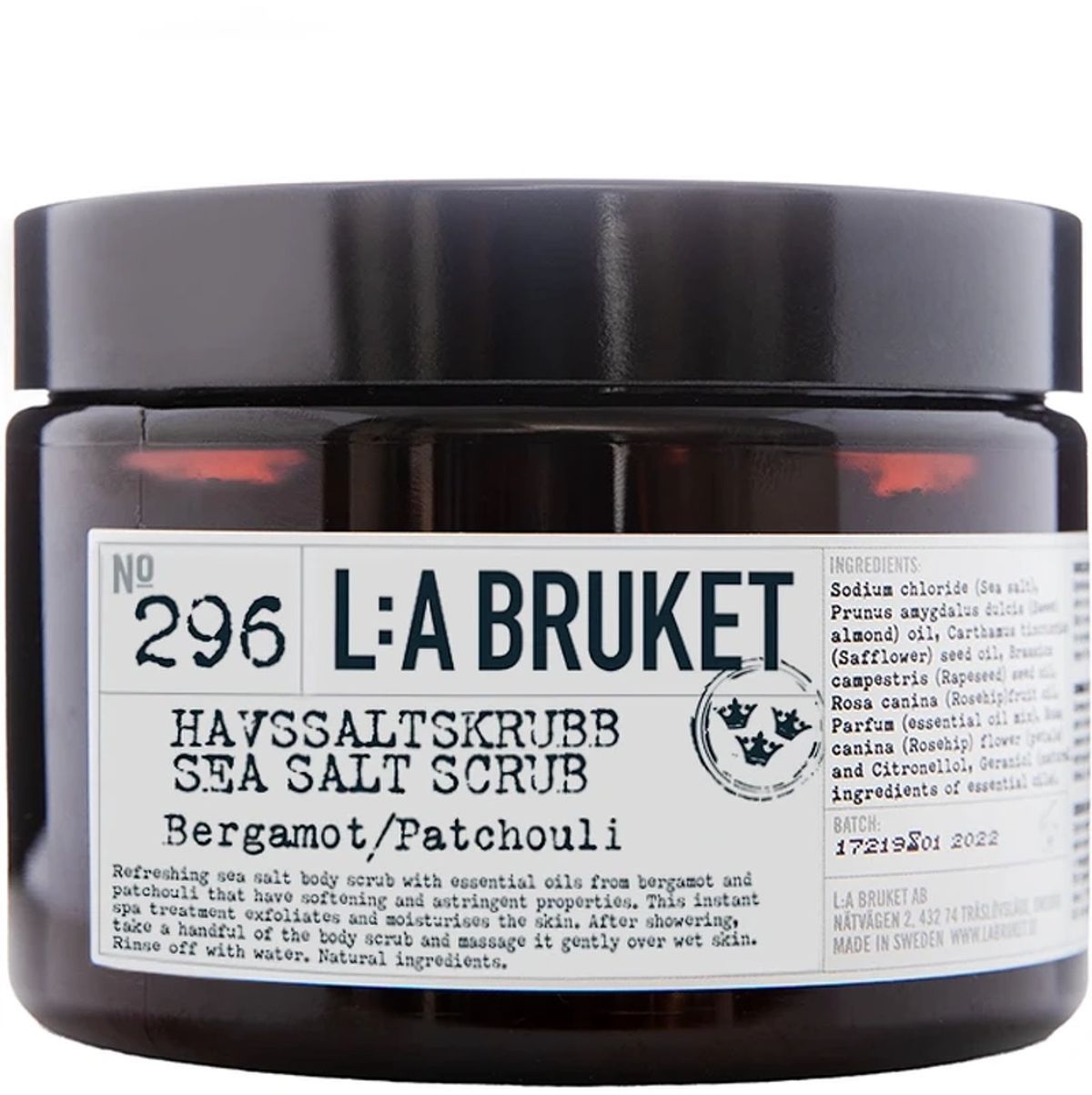 L:a Bruket 296 Sea Salt Scrub Bergamot/Patchouli 420 gr.