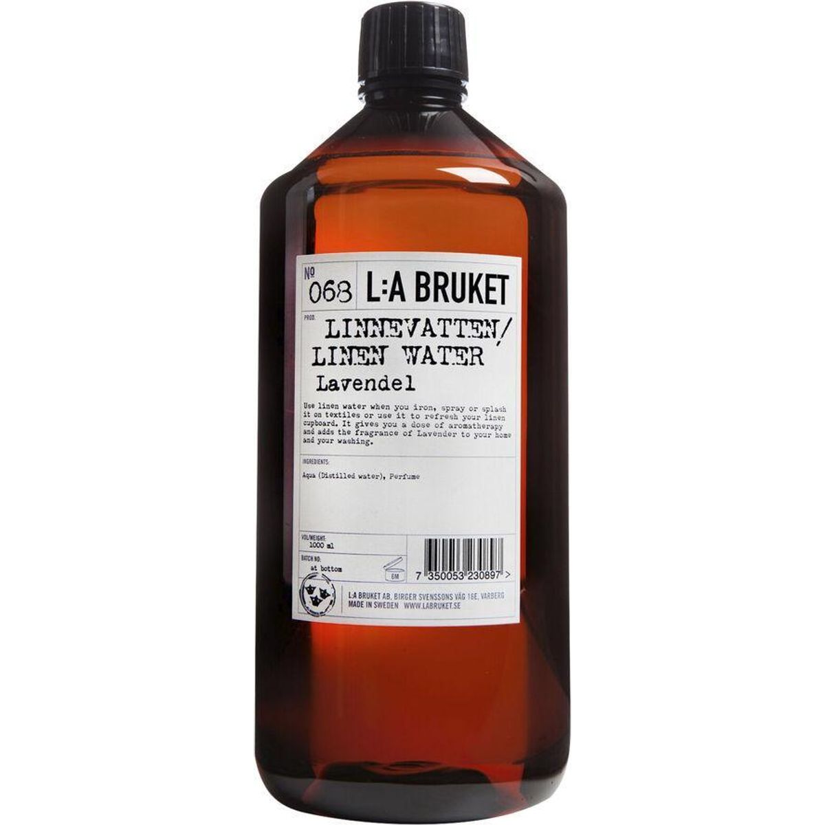 L:A Bruket LINEN WATER LAVENDER 1000 ML (udløbet 03/2023)