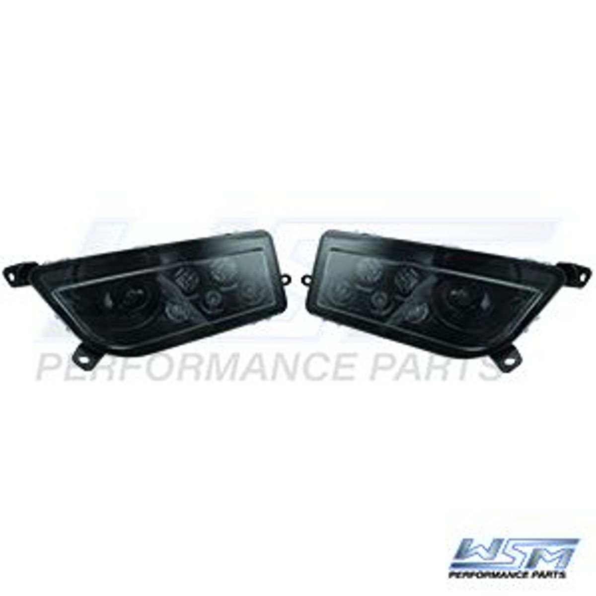 L.E.D Headlights: Polaris 1000 RZR - Smoked Lenses - 02035100