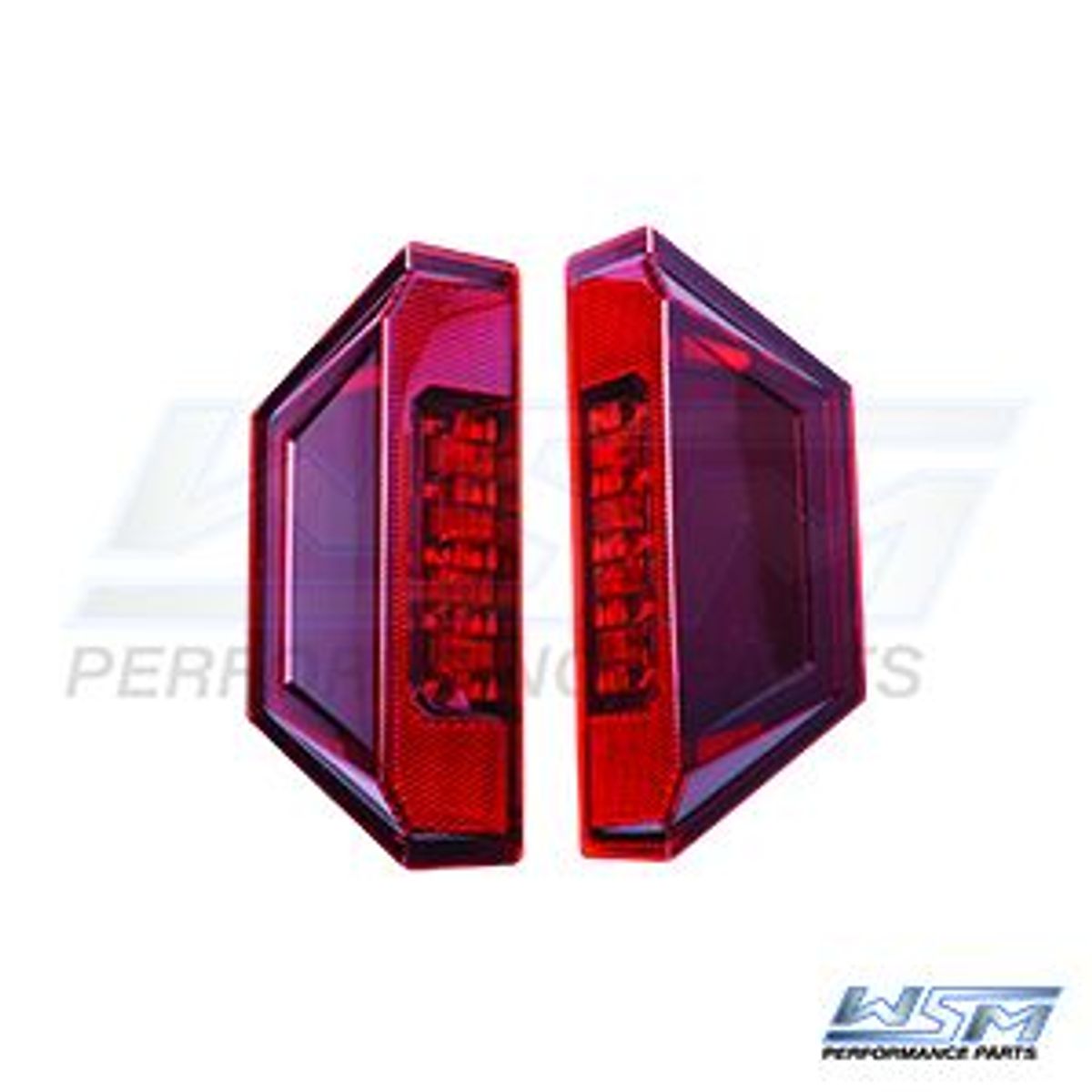 L.E.D Tail Lights: Polaris General - Red Lenses - 020352