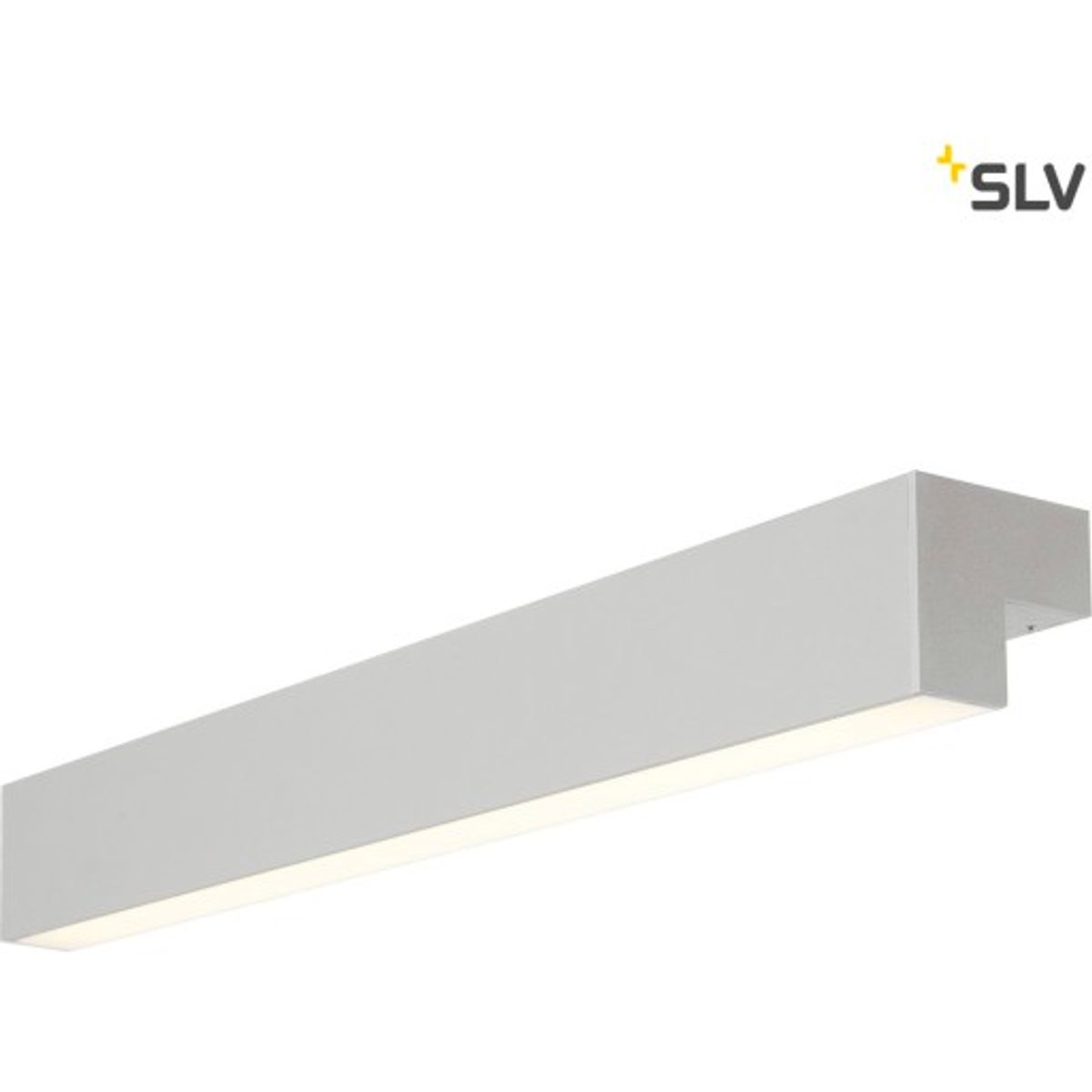 L-Line 60 væglampe, LED 3000K, 820 lumen, IP44, sølv