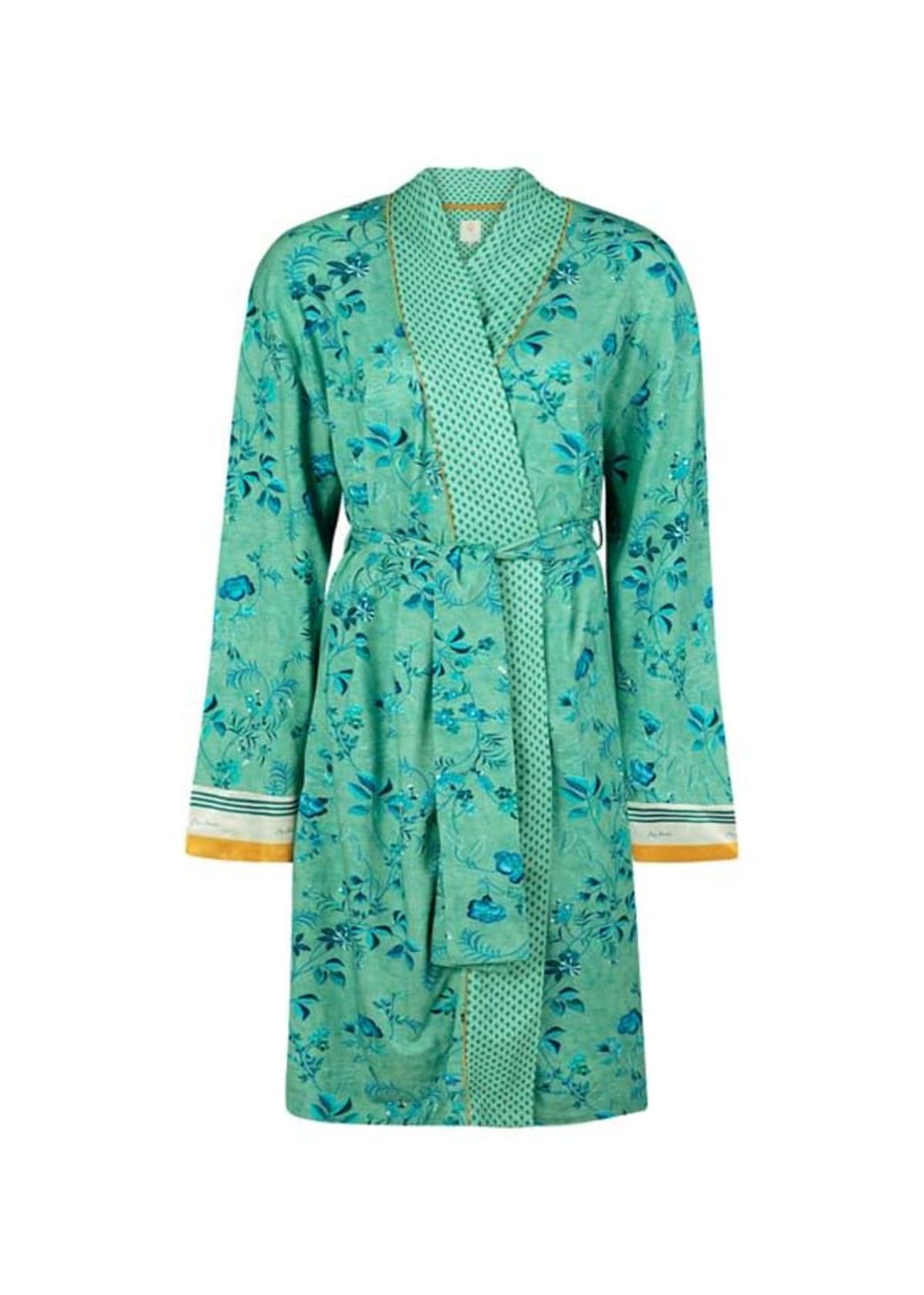 L Nisha Kimono Tokyo Blossom Green