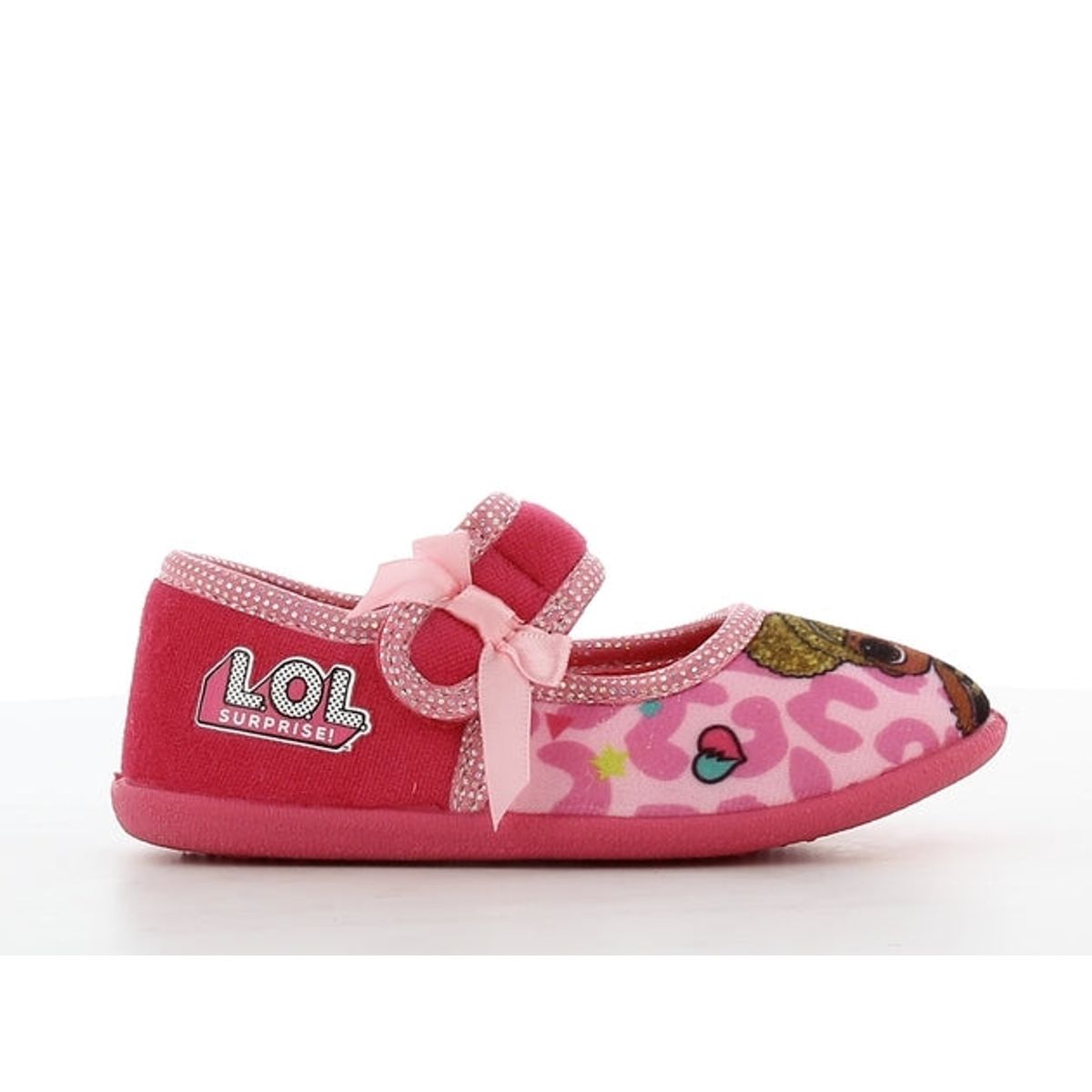 L.O.L. hjemmesko m/velcro, 66-0083 - Pink-multi - 25