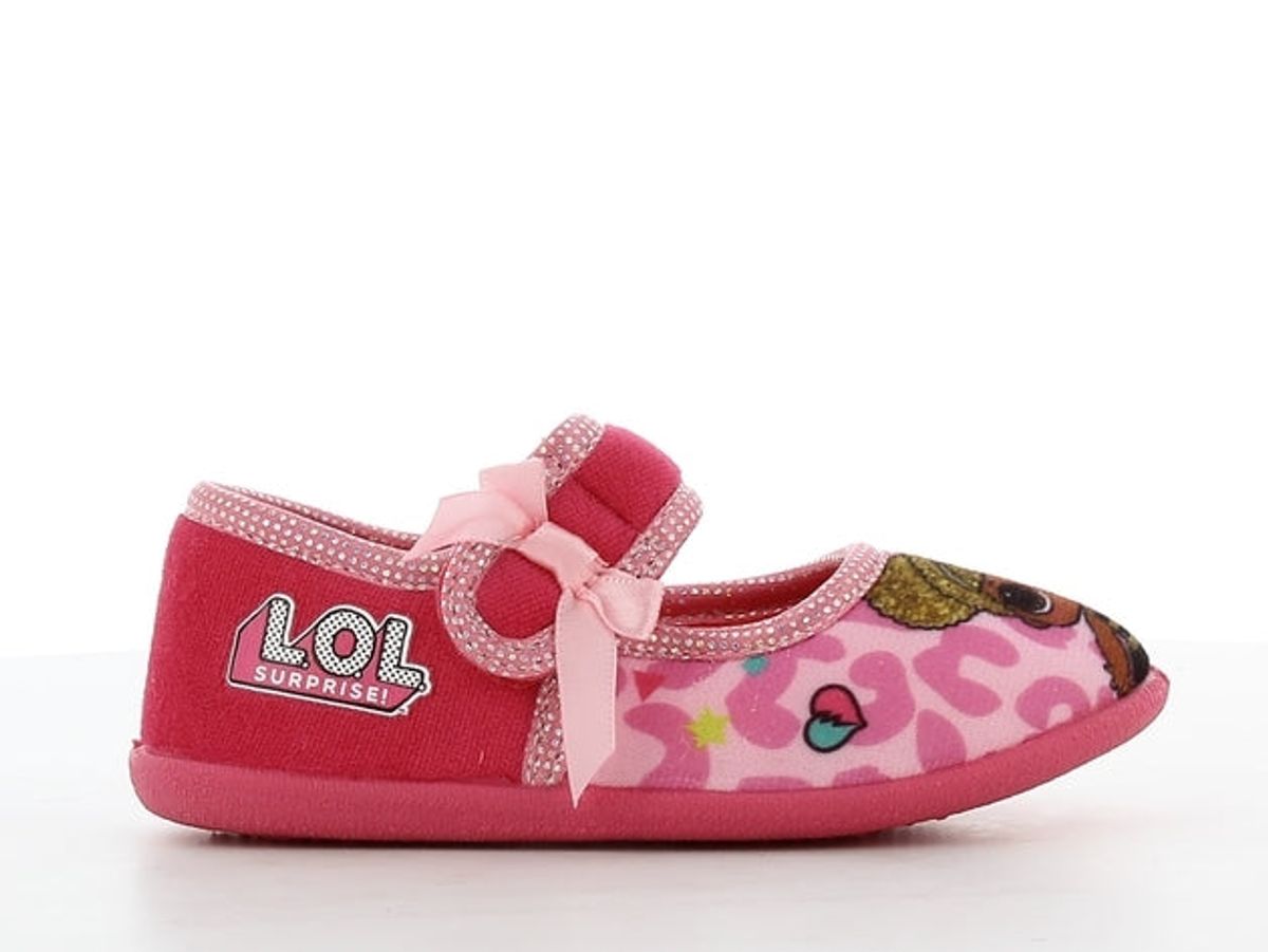 L.O.L. hjemmesko m/velcro, 66-0083 - Pink-multi - 26