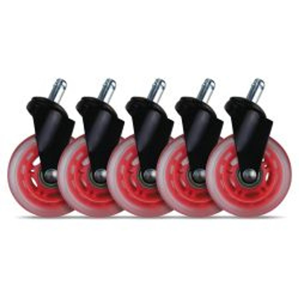 L33T-Gaming L33t 3 Casters For Gaming Chairs (red) Univ., 5 Pcs - Diverse