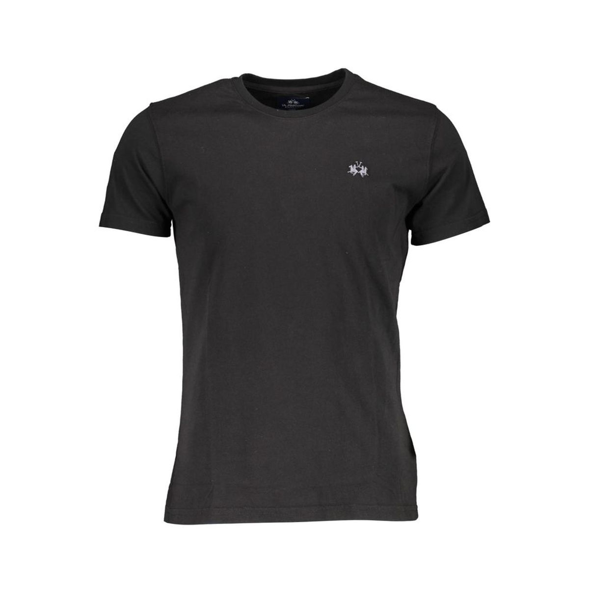 La Martina Black Cotton Men T-Shirt